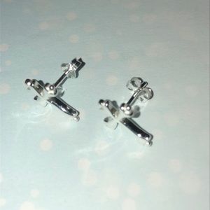 Jewelry - Sterling Silver Cross Earrings. New! Jewelry - Sterling Silver Cross Earrings. New!